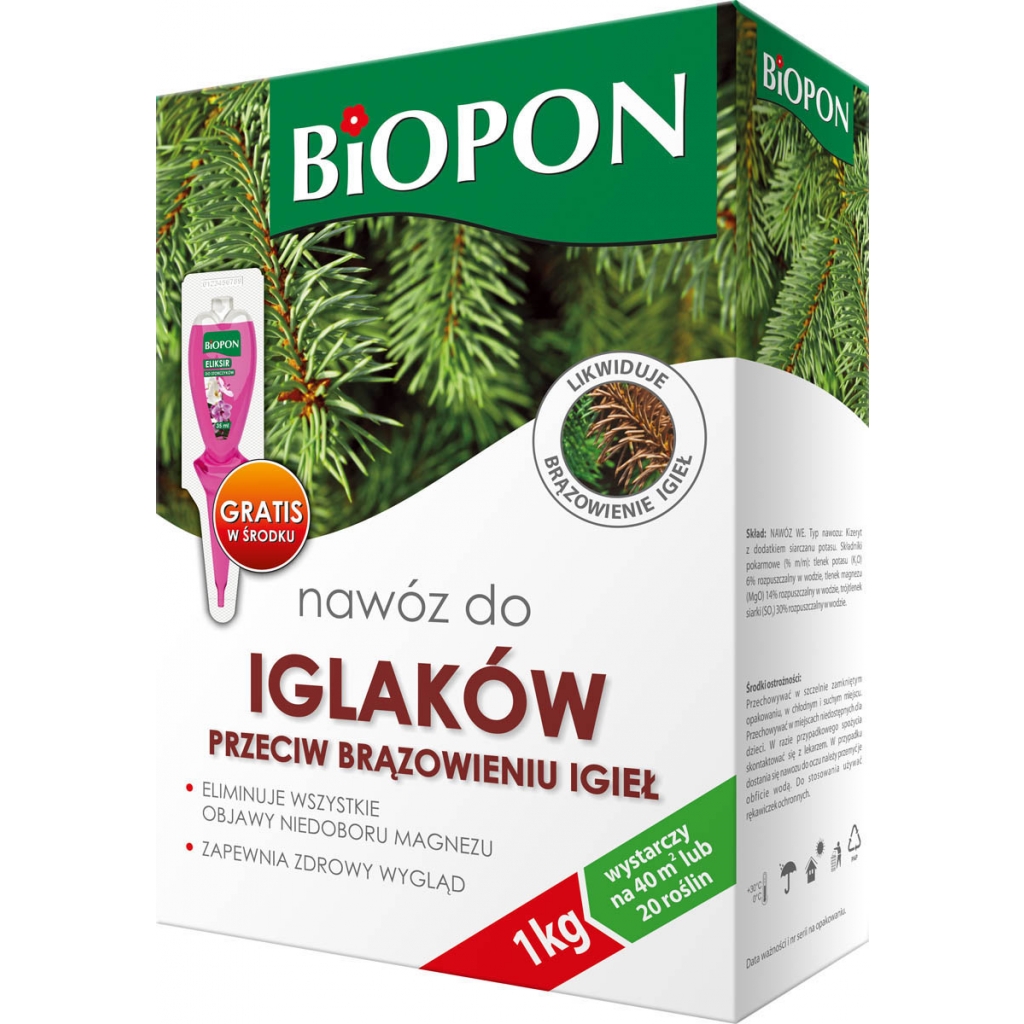Biopon przeciw brązowieniu igieł 1Kg